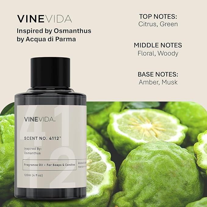 VINEVIDA [32oz] Osmanthus Fragrance Oil for Candle Making - Natural Candle Oil Scents - Soap Making Essential Oil - Made in USA