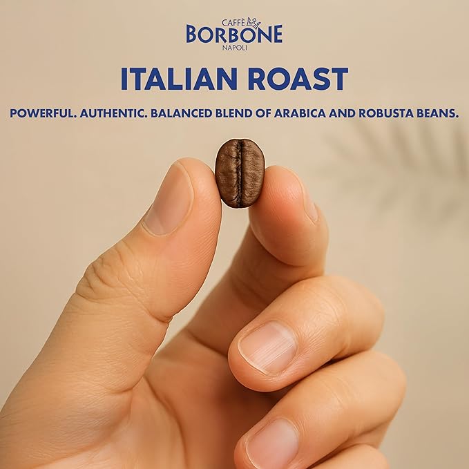 Caffè Borbone Italian Roast Coffee (40 Count) – Medium Dark Roast, Arabica & Robusta Blend, Roasted in Italy for a Bold, Smooth Taste – Single Serve Coffee Pods Compatible with K-Cup Brewers