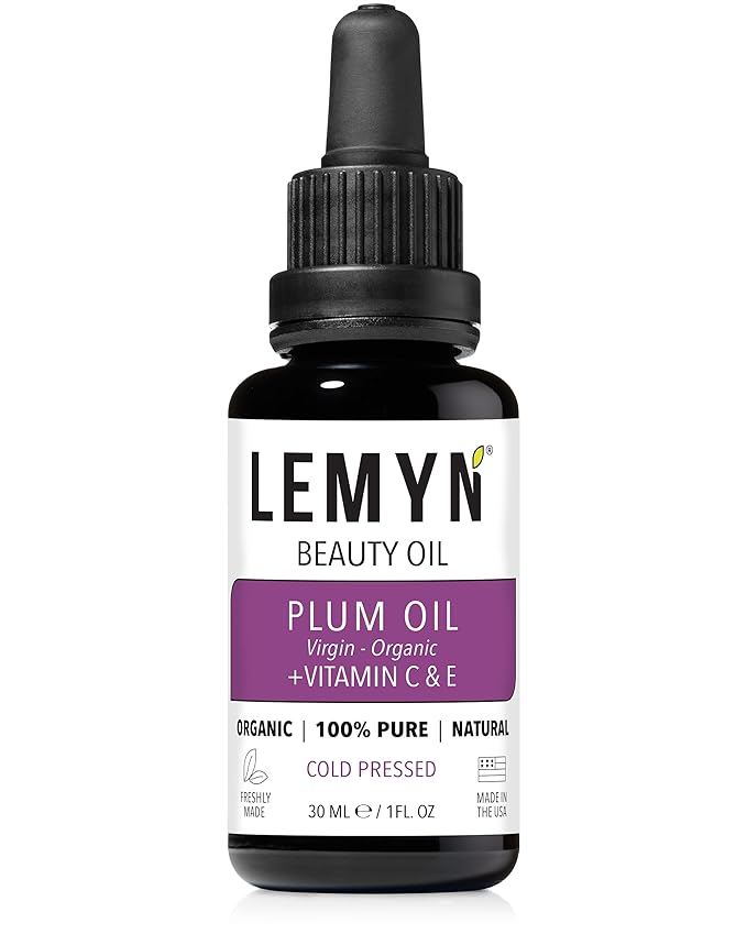 Plum Kernel Face Oil |Supercharged with Vitamin C & E | Freshly Made | Luxurious Hydration & Glow | Organic & Natural | Handcrafted Freshness from Santa Barbara, CA