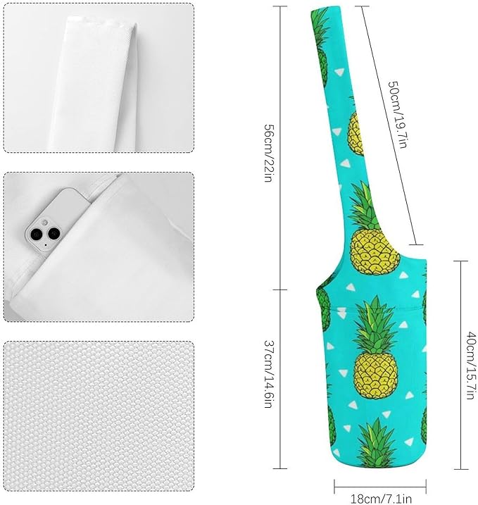 Meaudiwes Large Size Yoga Mat Bag with Long Strap, Yoga Mats Carrier Storage Bag, Exercise Mat Holder Accessories