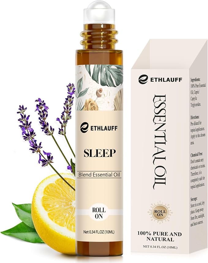 Sleep Essential Oil Roll on - 100% Pure Natural Aromatherapy Relax Oil for Women