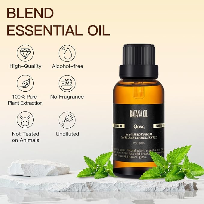 Batana Oil Blend, Hair Growth Essential Oil, and for Sleep, Acne Treatment, Scalp Care, Essential Oils for Diffusers for Home - 30ml