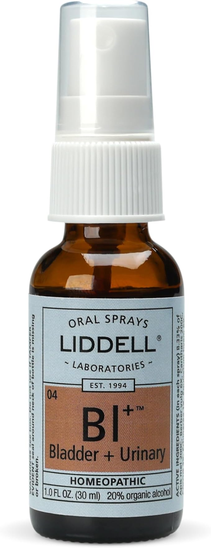 Liddell Homeopathic Bladder and Urinary Spray, 1 Fluid Ounce