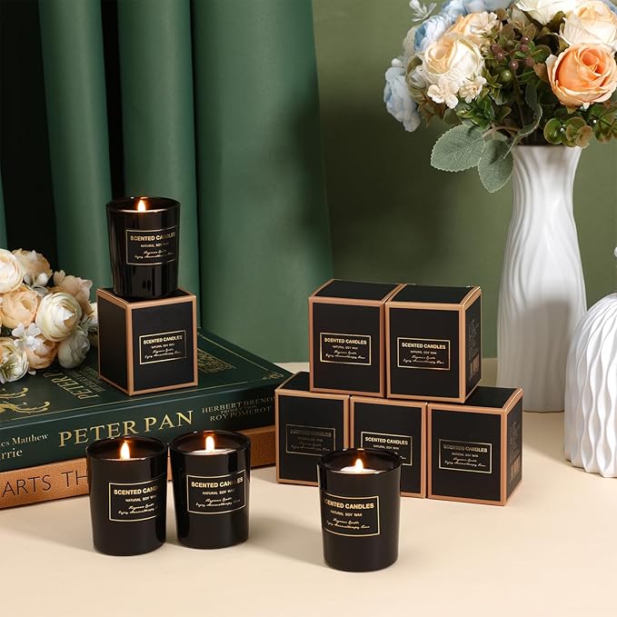 MTLEE 36 Pcs Scented Candles for Home Bulk Jar Candles Gift Set for Women Long Lasting Aromatherapy Candle for Birthday Teacher Thanksgiving Anniversary(Flower Style)