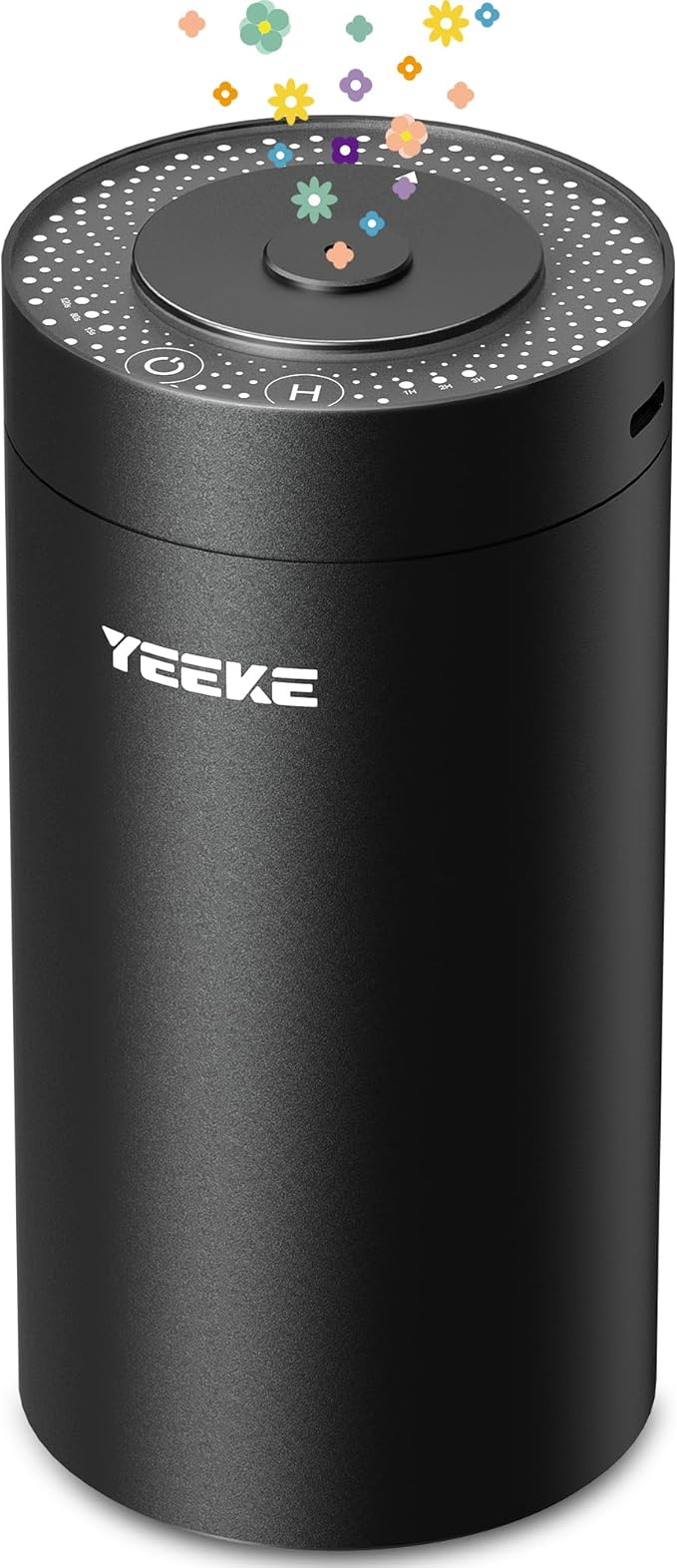 Waterless Essential Oil Diffuser – Portable Aromatherapy Diffuser with 20mL Capacity, 3 Timer & Mist Modes, Battery Operated Scent Air Machine for Home, Office, Car – Black