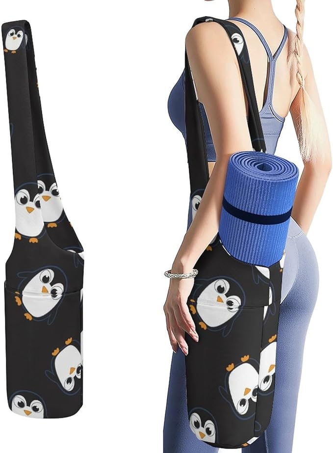 Aiyoolee Yoga Mat Bag Large Tote Carrier Holder with Water Bottle Pocket Yoga Bags