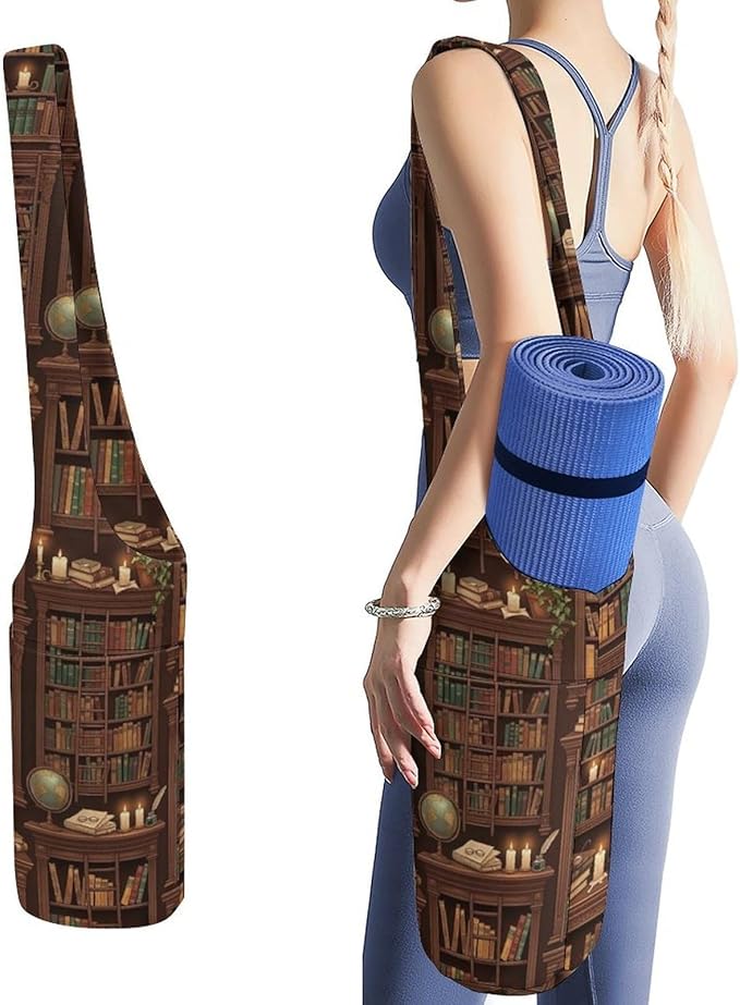 Aiyoolee Yoga Mat Bag for Women with Large Pocket, Yoga Gifts Accessories with Adjustable Shoulder Strap for Workout Stuff