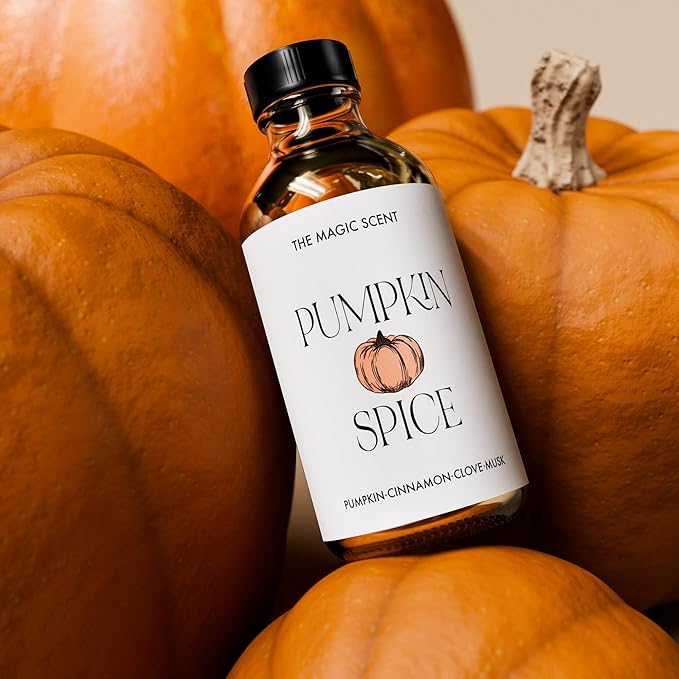 The Magic Scent Pumpkin Spice Aroma Oil - Diffuser Oil Scent - Cold-Air & Ultrasonic Diffuser - Pumpkin Essential Aromatherapy - 8.5 fl oz, 250 mL