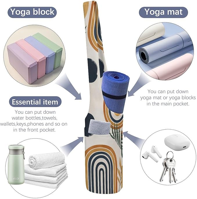 KKdskkds Fantasy Evil EyesYoga Mat Bag Large Opening Long Tote Yoga Mat with Pocket Fit Most Size Mats