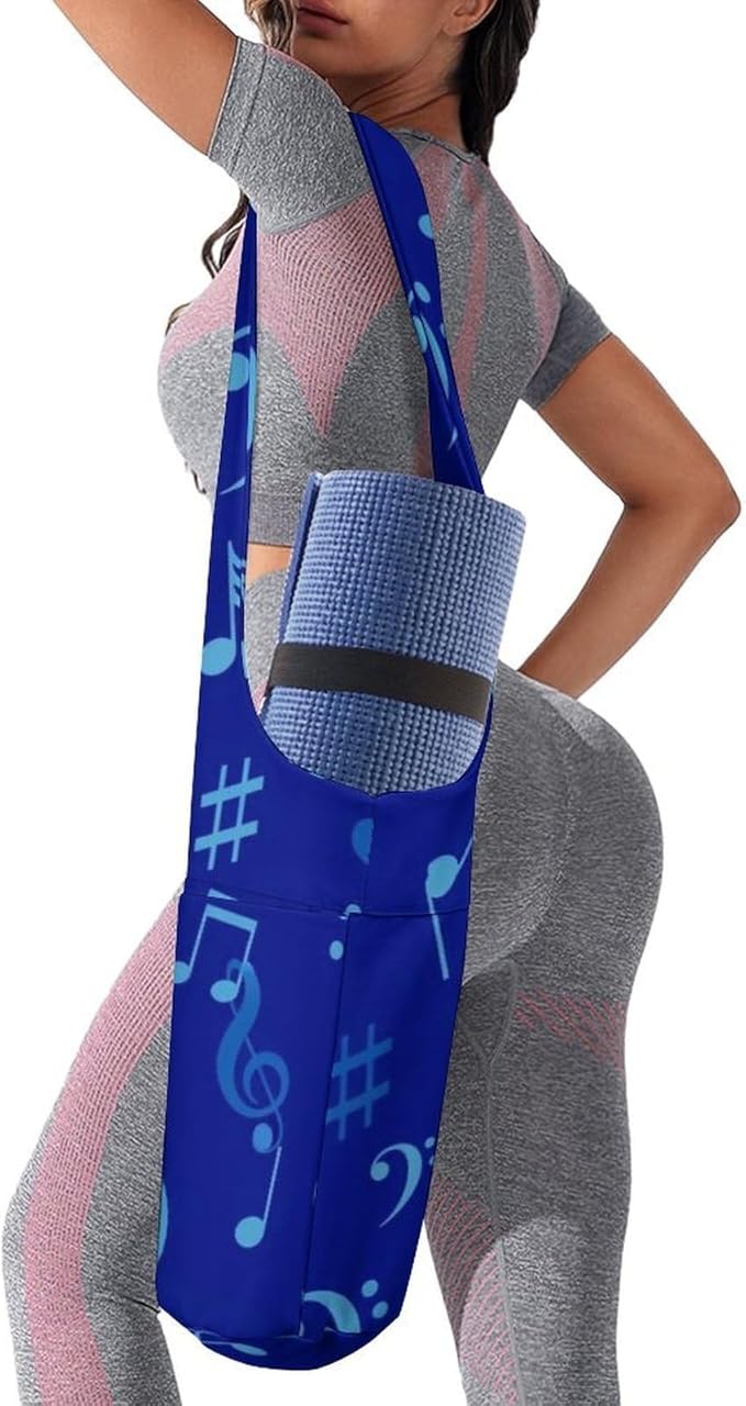 Meaudiwes Large Size Yoga Mat Bag with Long Strap, Yoga Mats Carrier Storage Bag, Exercise Mat Holder Accessories
