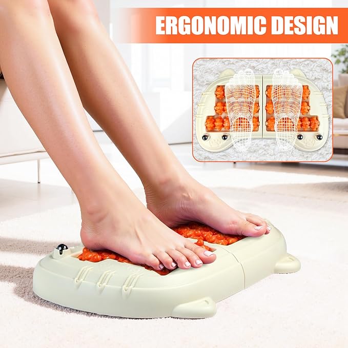 Dual Foot Massager Roller (Orange)