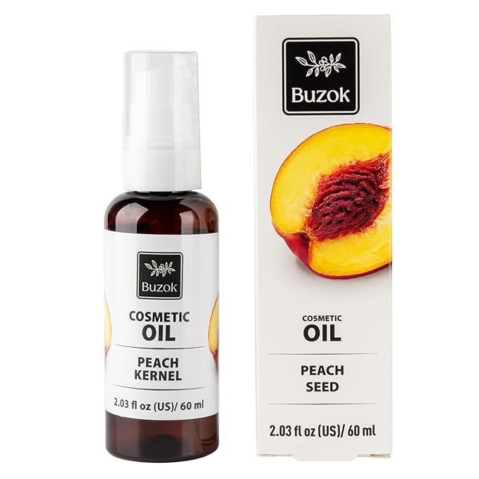 Cosmetic Carrier Oil Collection – Natural Plant Oils for Skin Care, Massage & DIY Beauty Use – Multiple Oils Available – For External Cosmetic Use (Peach Kernel)
