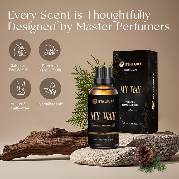 My Way Diffuser Oil, 100ML Hotel Diffuser Oil, Hotel Scent Blend，Aromatherapy Fragrance, Inspired by The 1 Miami Beach Scent | 3.38 fl oz