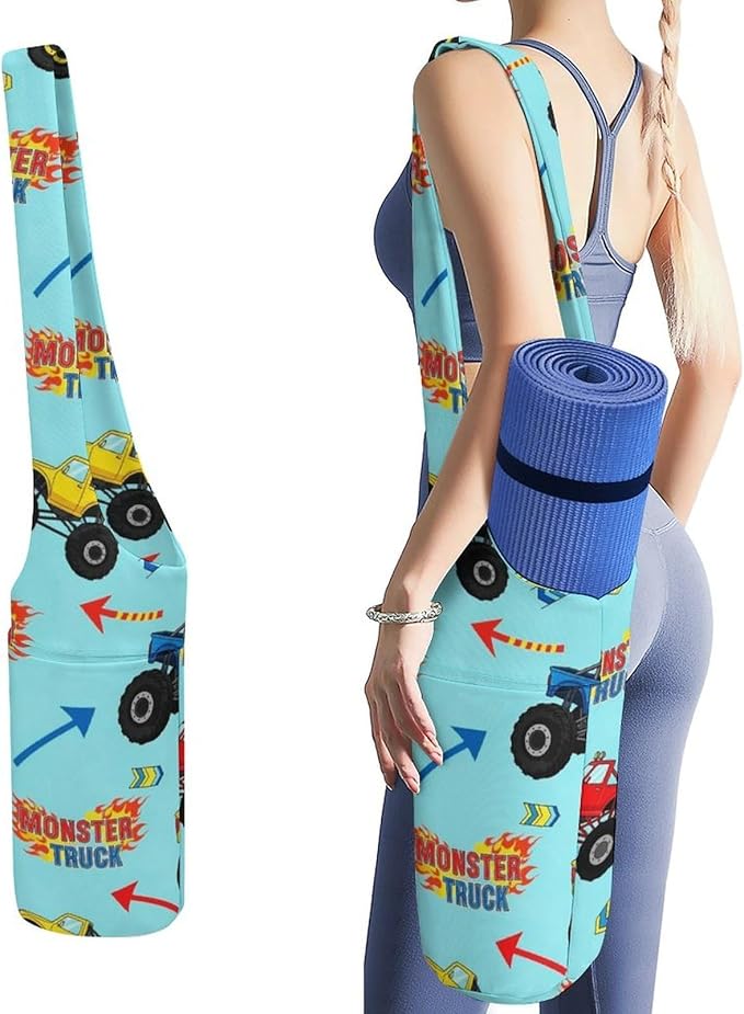 Aiyoolee Yoga Mat Bag with Large Pocket, Strap Bag Carriers for Women