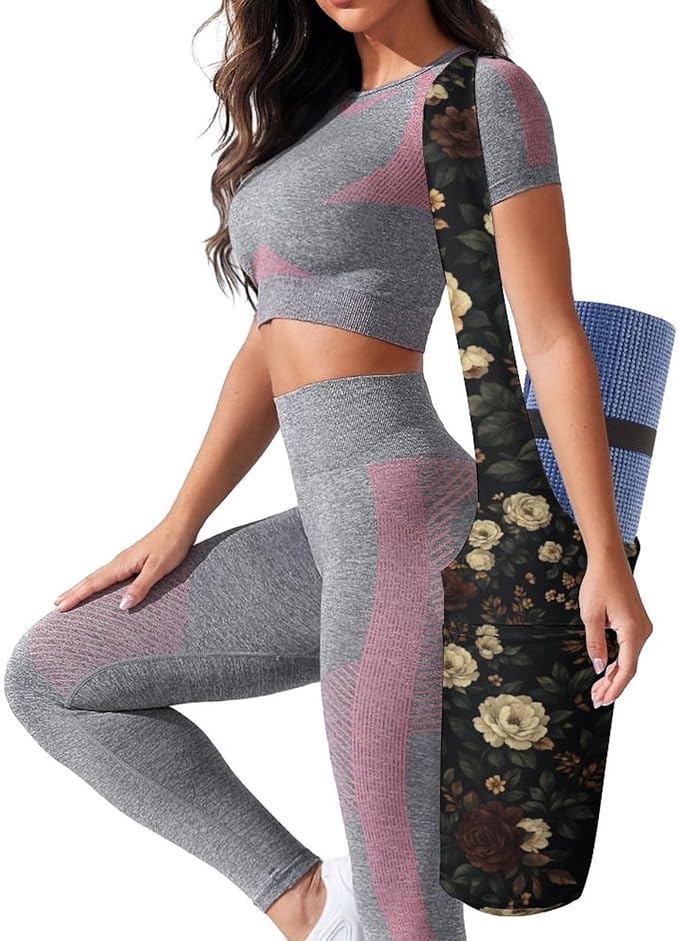 KKdskkds Fantasy Evil EyesYoga Mat Bag Large Opening Long Tote Yoga Mat with Pocket Fit Most Size Mats
