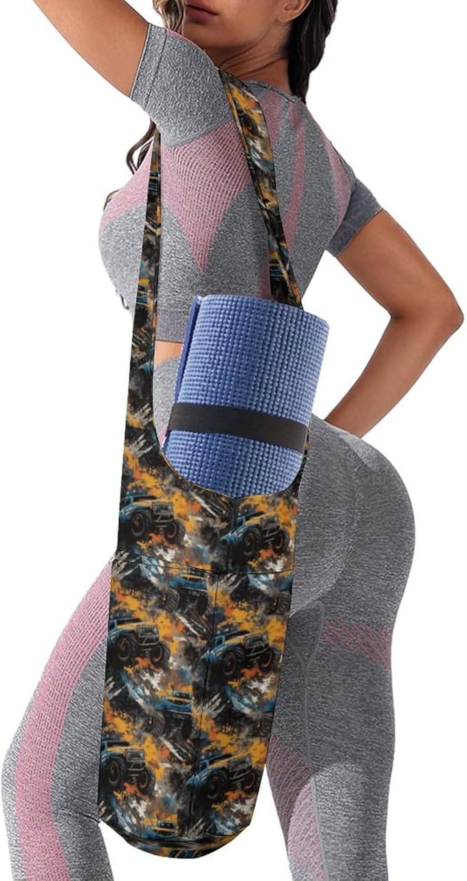 KKdskkds Fresh AvocadoYoga Mat Bag Large Opening Long Tote Yoga Mat with Pocket Fit Most Size Mats