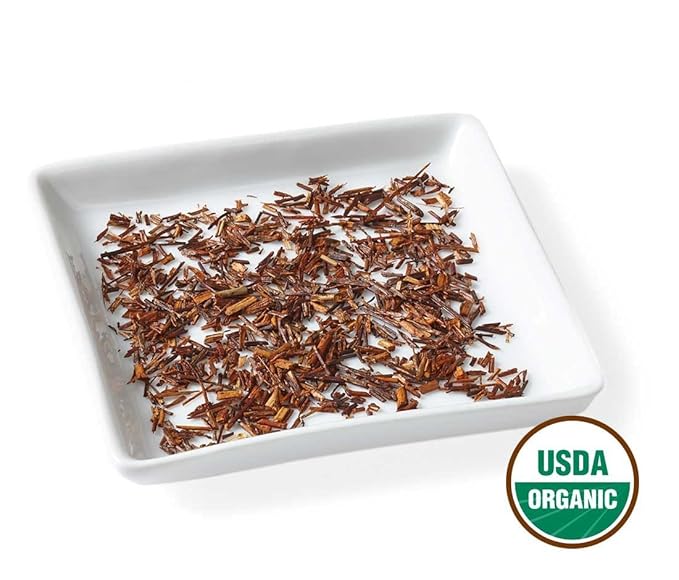 Golden Moon Tea Rooibos Tea - Organic Herbal Tea - Caffeine-Free - Loose, Non-GMO - Travel Tin (30 Servings)