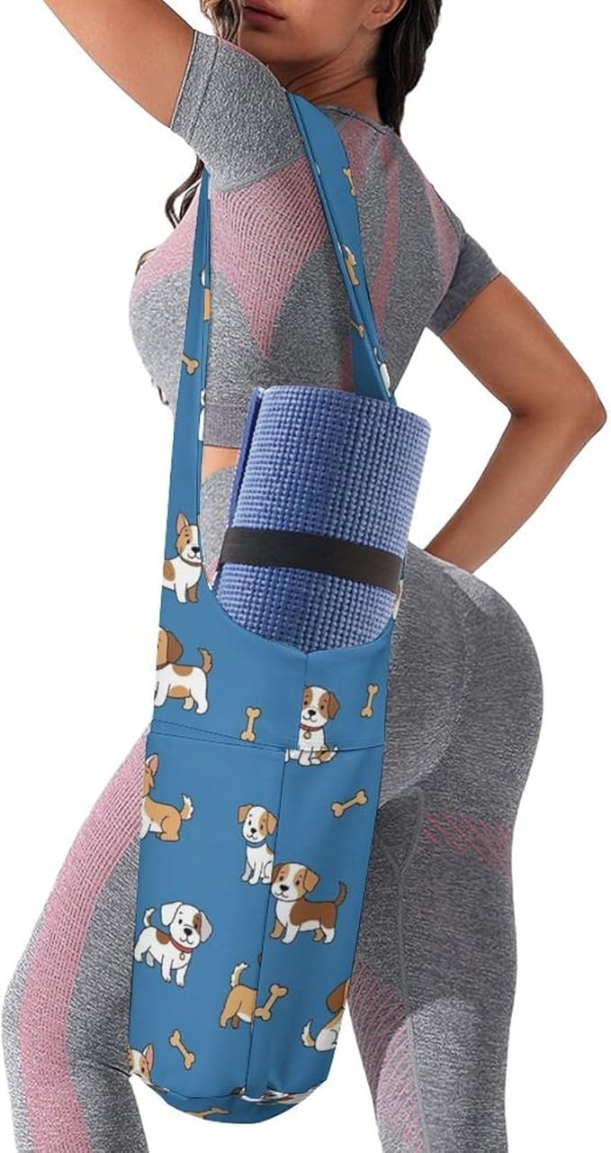 Meaudiwes Stylish Yoga Mat Bags Sports Yoga Totes Fits Most Size Mats Exercise Mat Carrier Storage Bag Yoga Gifts for Women