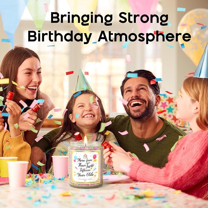 30th Birthday Candles Gifts for Women- 9 oz Happy Birthday Candle with Vanilla Birthday Cake Scent, Gifts for Women & Men, Friendship Ideas