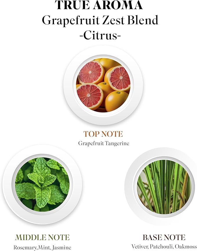 100% Pure Grapefruit Zest Essential Oil | Grapefruit Scented Oil for Diffusers | Luxury Premium Grade, Undiluted, Natural, Aromatherapy Fragrance — 120 ML