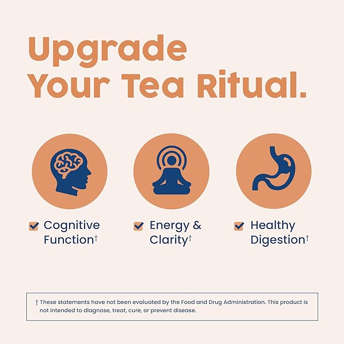 NativePath Native Mind Organic Adaptogen Herbal Support Blend - Organic Mushroom Drink Powder with Lion's Mane, Rhodiola & Rose HIPS - 30 Servings