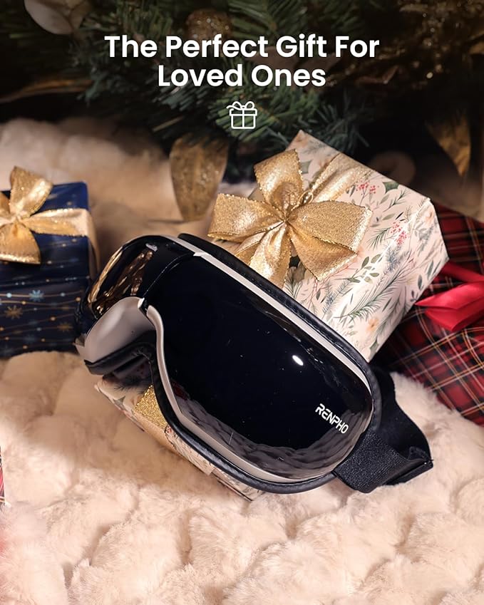 RENPHO Eye Massager with Heat, Valentines Day Birthday Gifts for Women Men Her, Eyeris 1 Heated Sleep Mask, Eye Care, Headache Massager for Migraines with Bluetooth Music