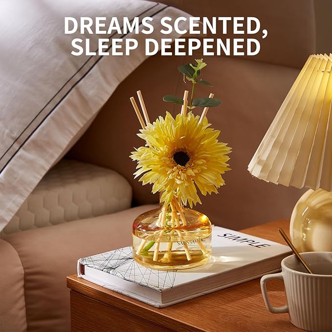 Reed Diffusers Set Orchard Reverie Scent, Reed Diffuser for 120 Days, 7.10 oz Diffusers for Home with 7 Diffuser Sticks, Perfect for Bathroom, Shelf Decor, Air Fresheners