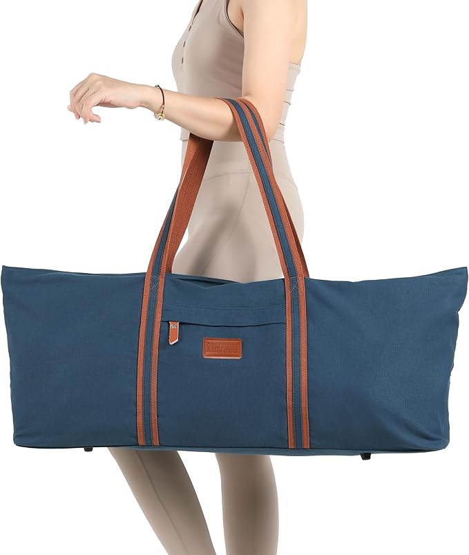 RXHOSIGAY with Multi-Functional Storage Pockets Full-Zip Extra Large Yoga Mat Tote Bag Sports Gym Pilates Bag