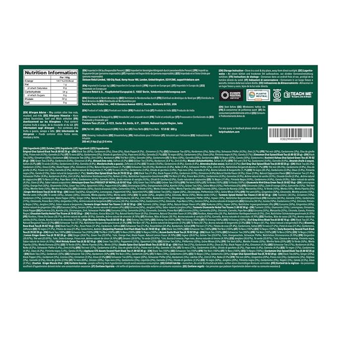 VAHDAM, Assorted New Year Tea Gift Set (500g/17.63oz) 24 Unique Loose Leaf Teas in Tin Caddies - Exclusive Holiday Gift Box | New Year 2026 Presents For Women, Men & Adults