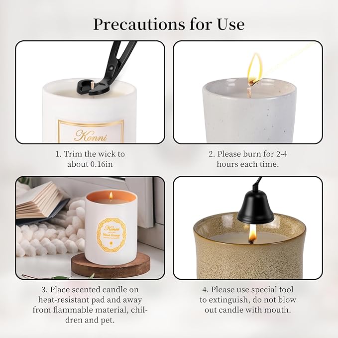 Scented Candle, 8oz Soy Candles, Red Rose Scented Jar Candles for Women & Men, Long-Lasting Aromatherapy White Candle Wax for Home, Bathroom, Non Toxic Candle Gift (Ceramic Cup 15)