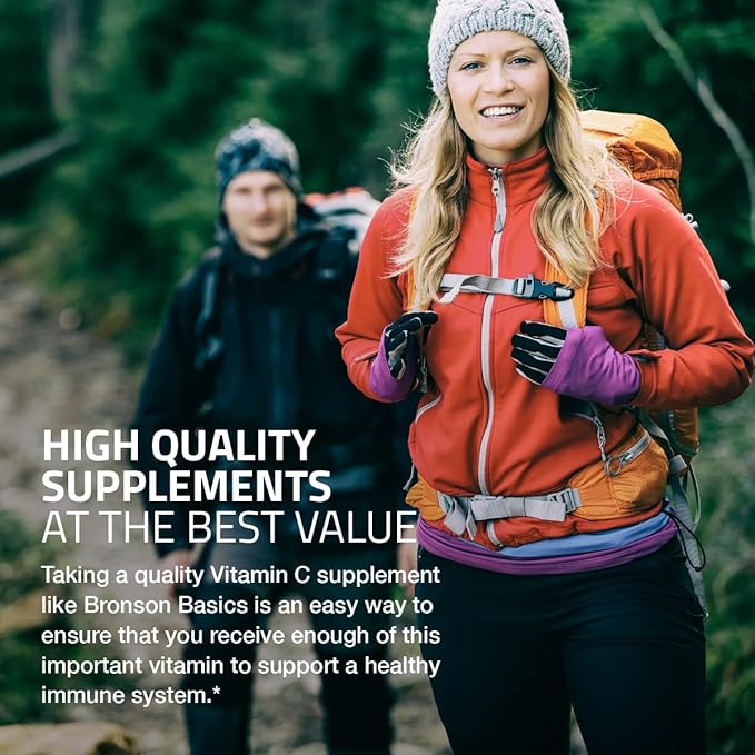 Bronson Vitamin C 500 MG Supports a Healthy Immune System & Antioxidant Protection, Non-GMO, 250 Vegetarian Tablets
