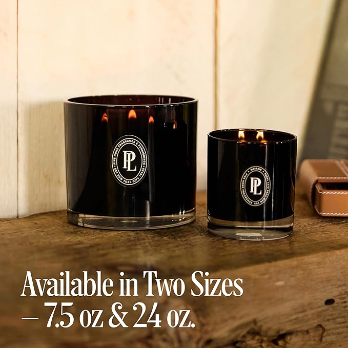 Preston Lane Luxury 3-Wick Scented Candle, Terrace View, 24 oz Hand-Poured in USA | Long Burn Time (40–50 Hrs), Vegan Soy Wax Blend, Decorative Ceramic Vessel, Fine Italian Fragrance