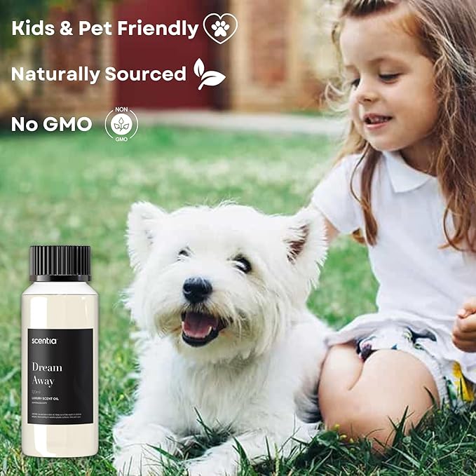 Scentia Fragrance Oil Blend, Inspired by Iconic Perfume, Home Luxury Scents, Essential Oil Blend Aromatherapy Diﬀusers, Humidifiers & Candle Making -Dream Away|120ml | 4.06 Fl Oz, Thanksgiving Gift