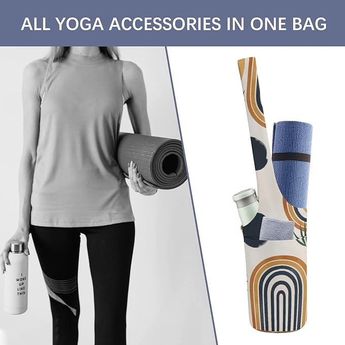 KKdskkds Fantasy Evil EyesYoga Mat Bag Large Opening Long Tote Yoga Mat with Pocket Fit Most Size Mats