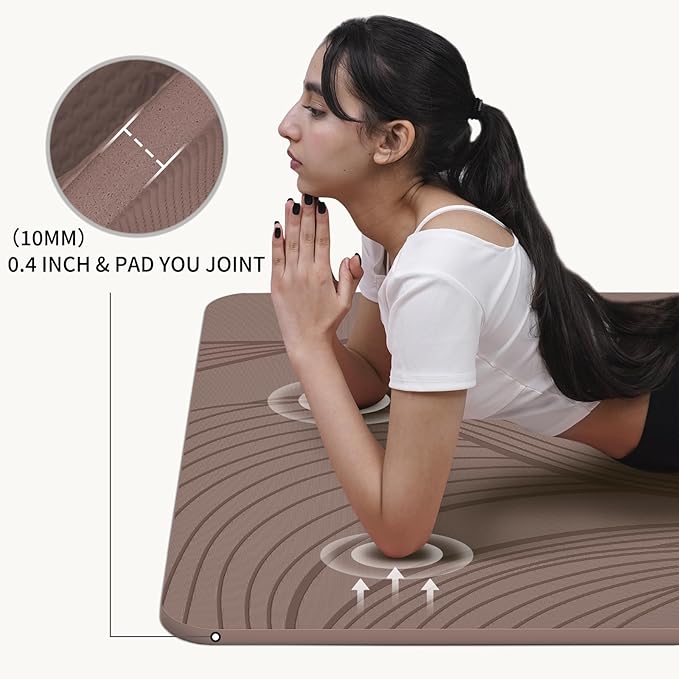 PAIDU Large Yoga Mat-72’x36’x0.4’ Extra Width ＆ Thick,Comfortable,Non-Slip Exercise Mat-Works Great on All Floor for Stretching,Yoga Studio,Gym or Home Workouts