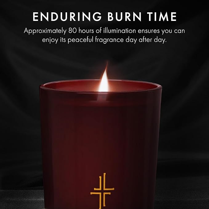 SAINT X Ali Landry Sacrament Scented Candle - White Rose Soy Coconut Aromatherapy Candle - Long-Lasting 80-Hour Burn Time - Decorative, Relaxing, Fragrant Home Decor & Gift