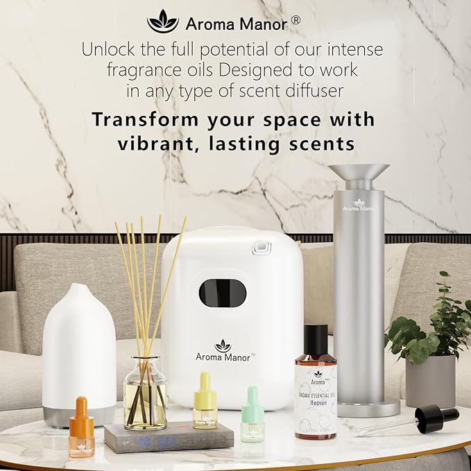 Hotel Scent Diffuser - Everyday Essential Oils for Scent Diffuser - Lemon, Lime,Citron, Guaiac Wood, Tea Leaves - Home Luxury Scents Aroma Fragrance for Home, Office