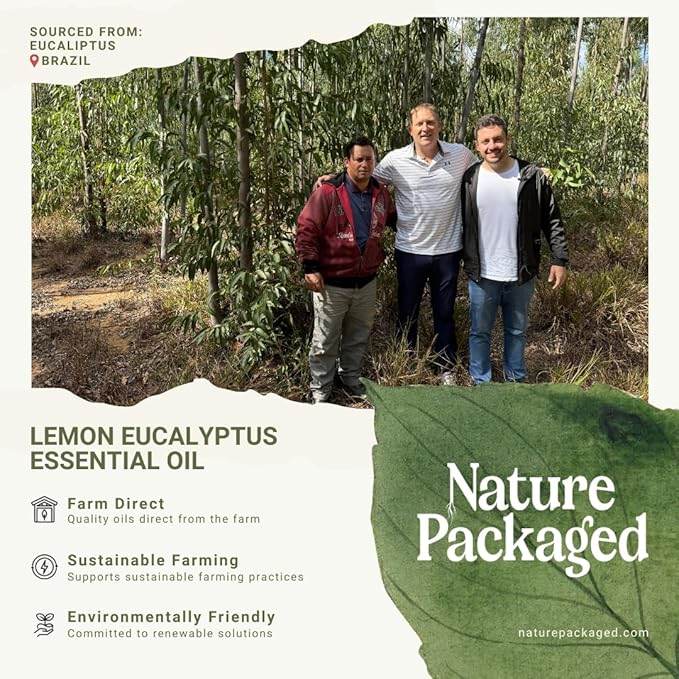 Lemon Eucalyptus Oil by Eucaliptus from Brazil - Pure Lemon Eucalyptus - 100% Pure Steam Distilled Natural Aceite de Eucalipto Limón - Aromatherapy - Premium Therapeutic Grade (15ml)