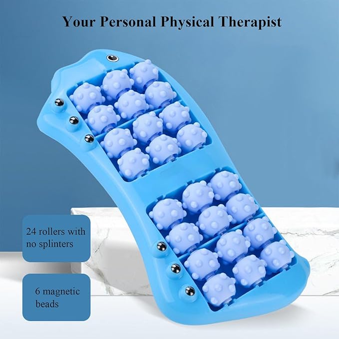 Dual Foot Massager Roller (Blue)