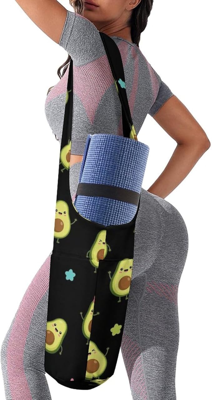 Aiyoolee Yoga Mat Bag Large Tote Carrier Holder with Water Bottle Pocket Yoga Bags