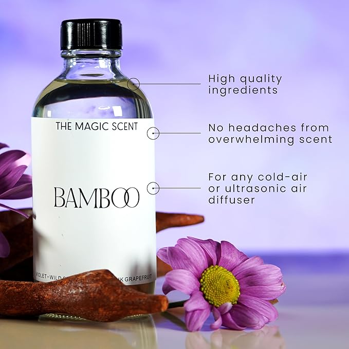 The Magic Scent Bamboo Diffuser Oil - Hotel & Home Luxury Scents Inspired by The Four Seasons, Bora Bora - Diffuser Oil Scents for Home Designed for Use in All Diffusers - 8.5 fl oz, 250 mL