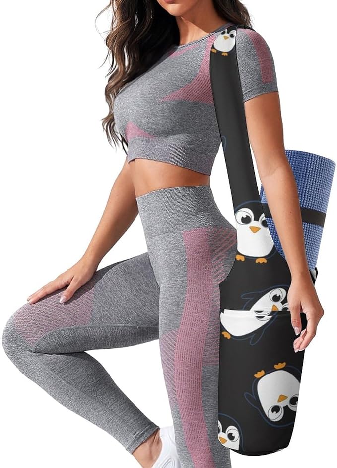 Aiyoolee Yoga Mat Bag Large Tote Carrier Holder with Water Bottle Pocket Yoga Bags