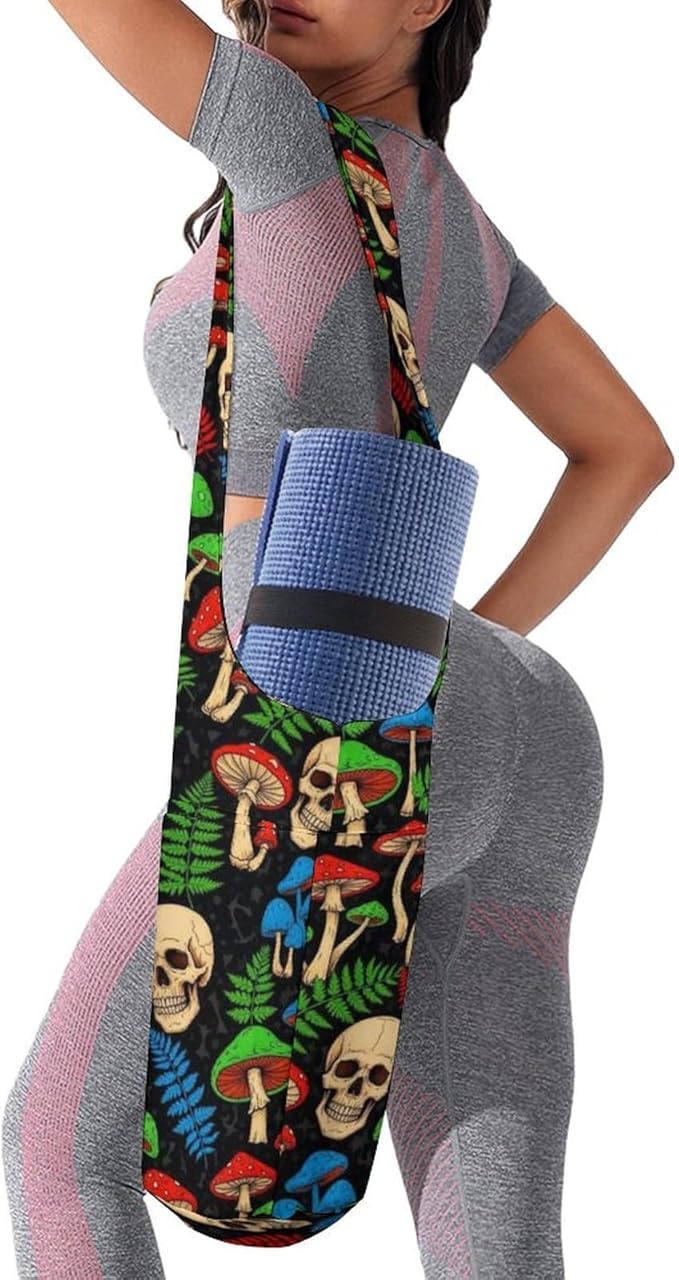 Meaudiwes Large Yoga Mat Bag Fit Most Size for Ladies Yoga Mats Carrier Bags Multi-Functional Exercise Mat Holder Storage Bag