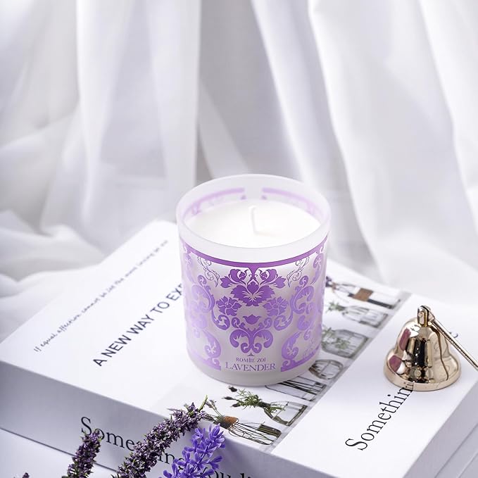 ROMIIE ZOI Scented Candle - Lavender - 6oz Aromatherapy Soy Wax Jar Candle for Home, Gifts for Women - 170g