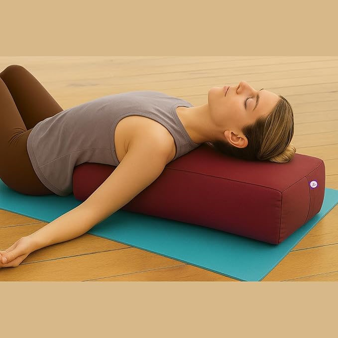 Rectangular Cotton Yoga Bolster, Yoga Pillow, Yoga Cushion, Yin yoga Bolster, Iyengar yoga bolster