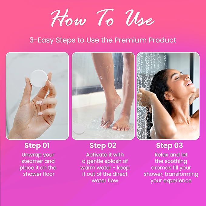 Shower Steamers Aromatherapy - 8 Pack Eucalyptus Shower Steamers for Women & Men with Essential Oils, Natural Stress Relief & Self Care Shower tablets for Spa, Mothers Day Gift, Birthday and Christmas
