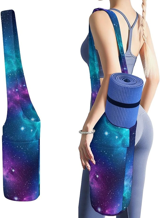 Meaudiwes Large Size Yoga Mat Bag with Long Strap, Yoga Mats Carrier Storage Bag, Exercise Mat Holder Accessories