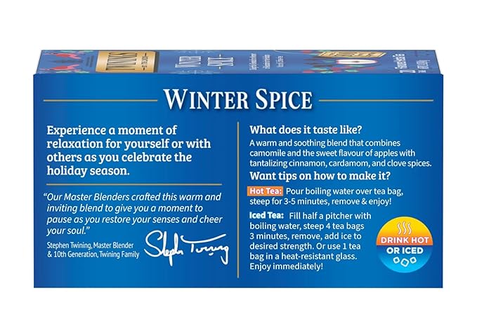 Twinings of London Winter Spice Herbal Tea Bags, 20 Count (Pack of 3)