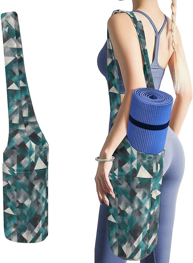 KKdskkds Lovely Pig And HeartYoga Mat Bag Large Opening Long Tote Yoga Mat with Pocket Fit Most Size Mats
