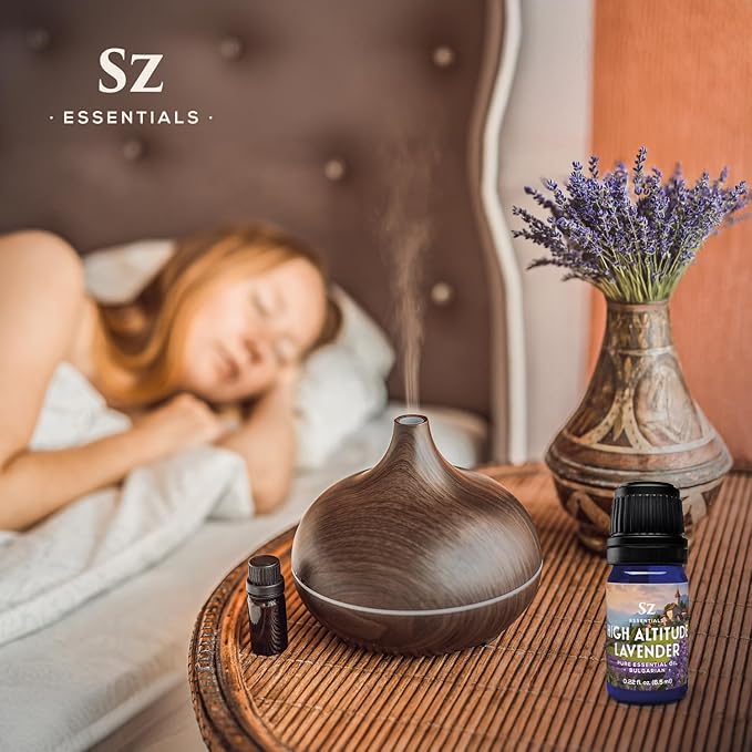 High Altitude Lavender - 100% Pure Essential Oil - Grown in High Altitude - Bulgarian - Rich & Floral Scent with Fresh Overtones - Therapeutic Grade & Vegan - 0.22 fl oz (6.5ml)
